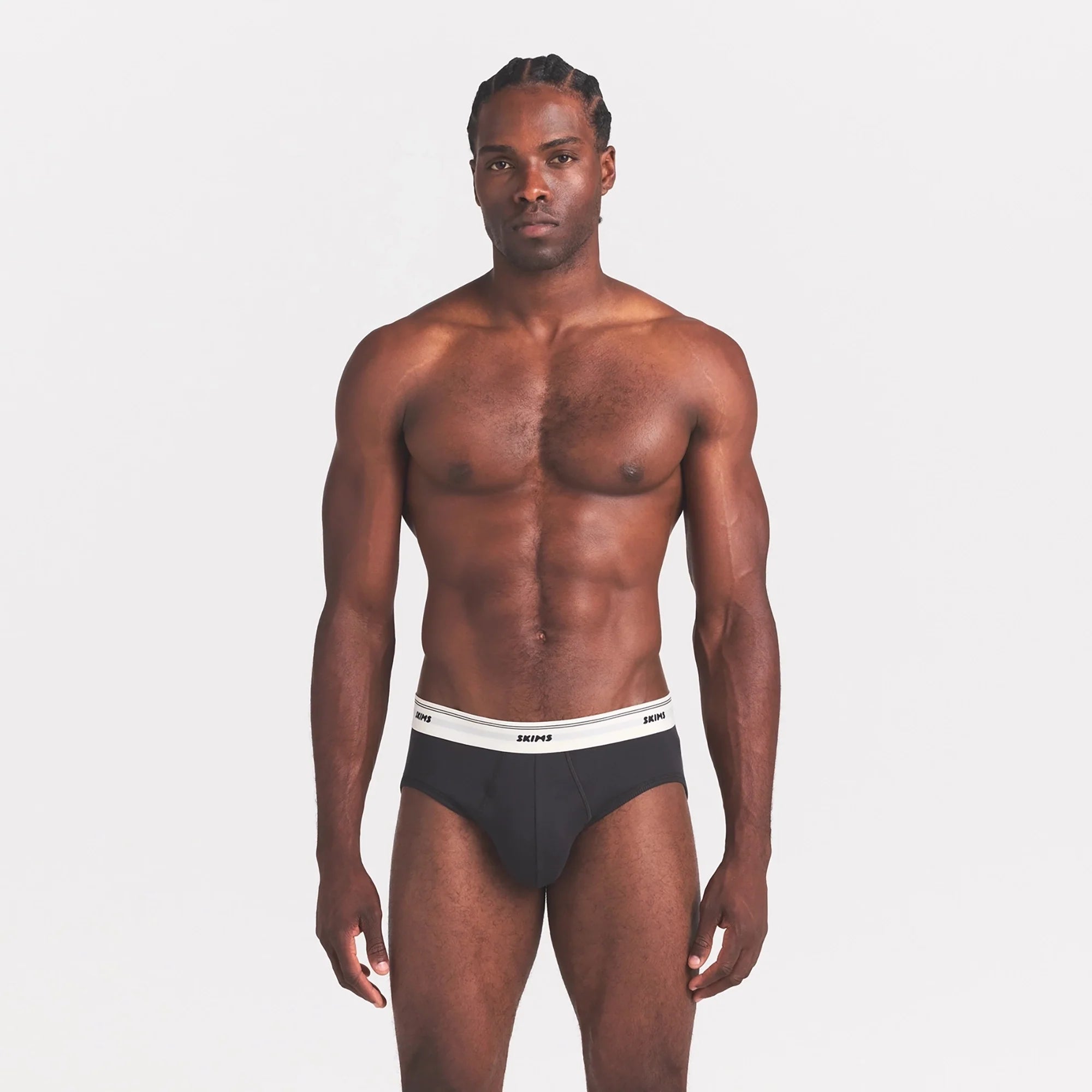 SKIMS COTTON RIB MENS BRIEF | ONYX