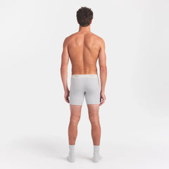 SKIMS COTTON RIB MENS 5" BOXER BRIEF | LIGHT HEATHER GREY
