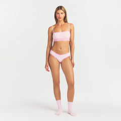 LIGHTWEIGHT COTTON LACE BRIEF | CHERRY BLOSSOM