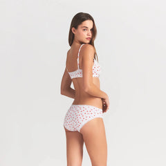 LIGHTWEIGHT COTTON POINTELLE LACE BRIEF | SNOW ARROWED HEARTS