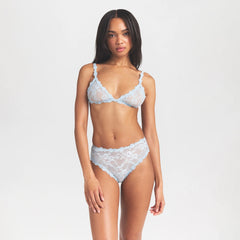 STRETCH LACE BRIEF | POWDER BLUE