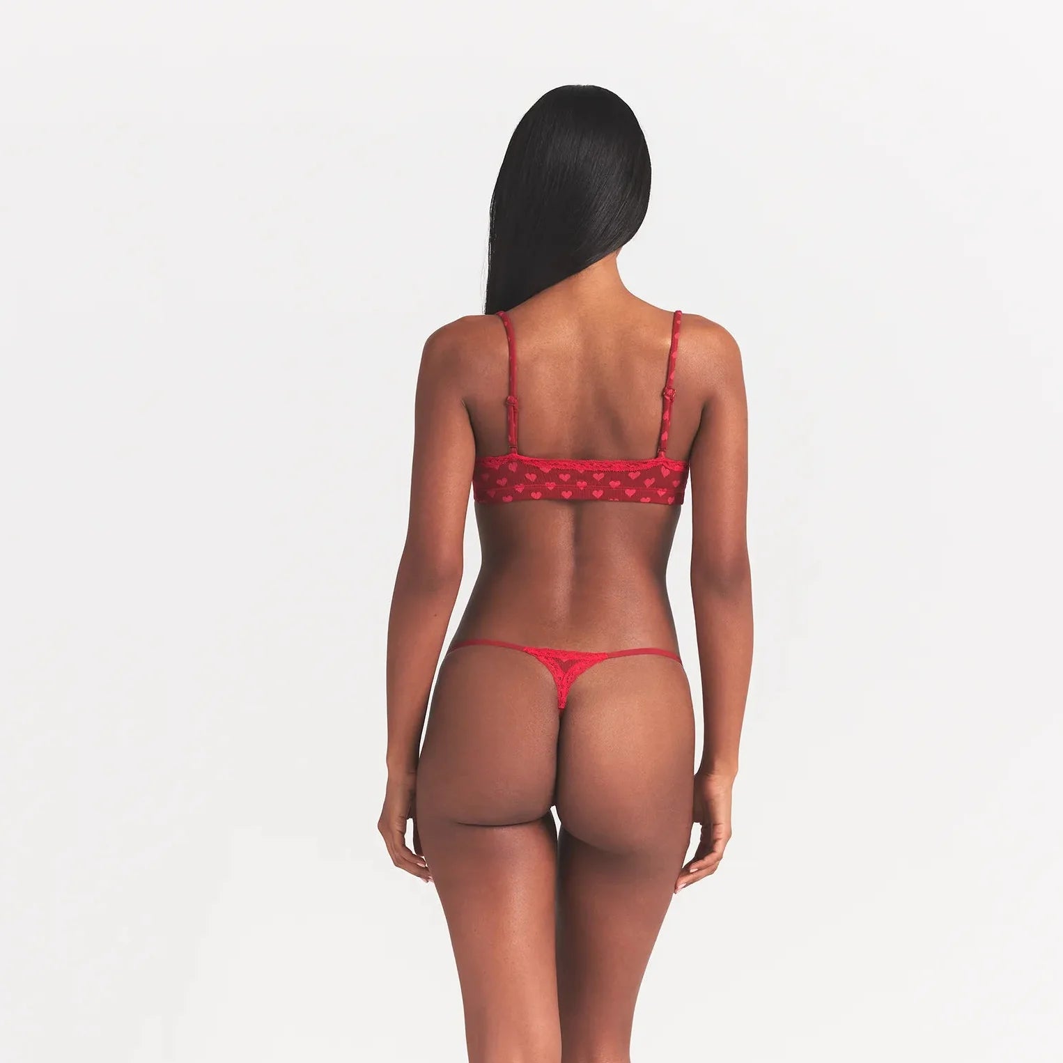LIGHTWEIGHT COTTON POINTELLE SCOOP BRALETTE | BRICK HEART HALFDROP