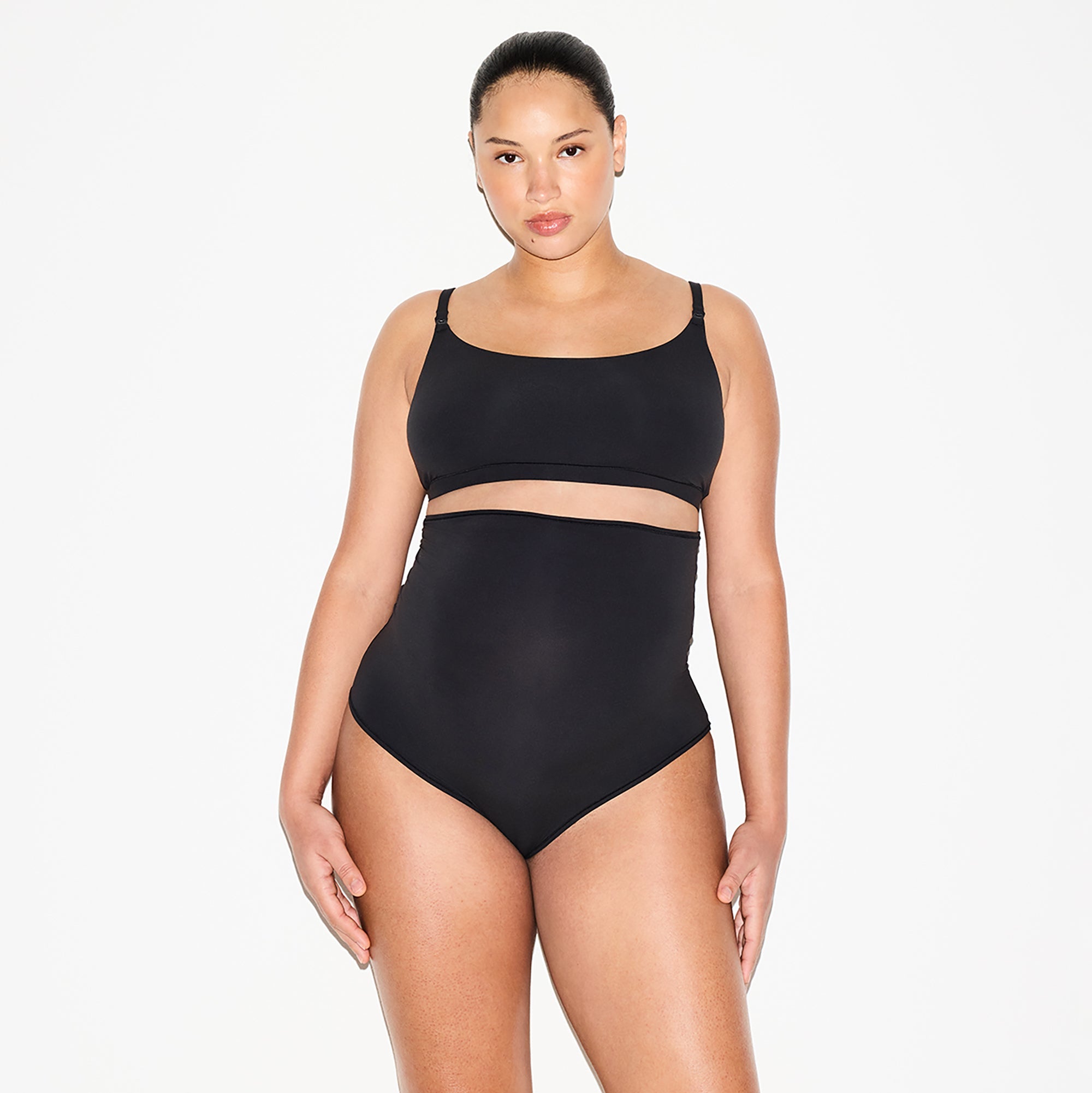 FITS EVERYBODY MATERNITY NURSING SCOOP BRALETTE 2-PACK | ONYX