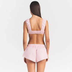 POPLIN APPAREL BRALETTE | DUSTY PINK