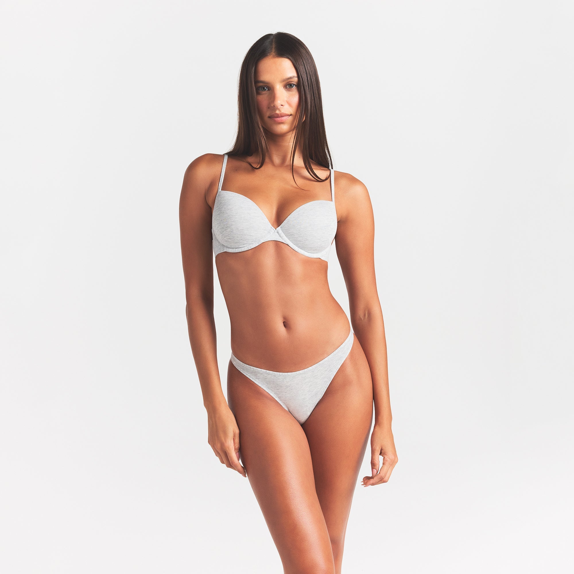 EVERYDAY COTTON T-SHIRT BRA | LIGHT HEATHER GREY