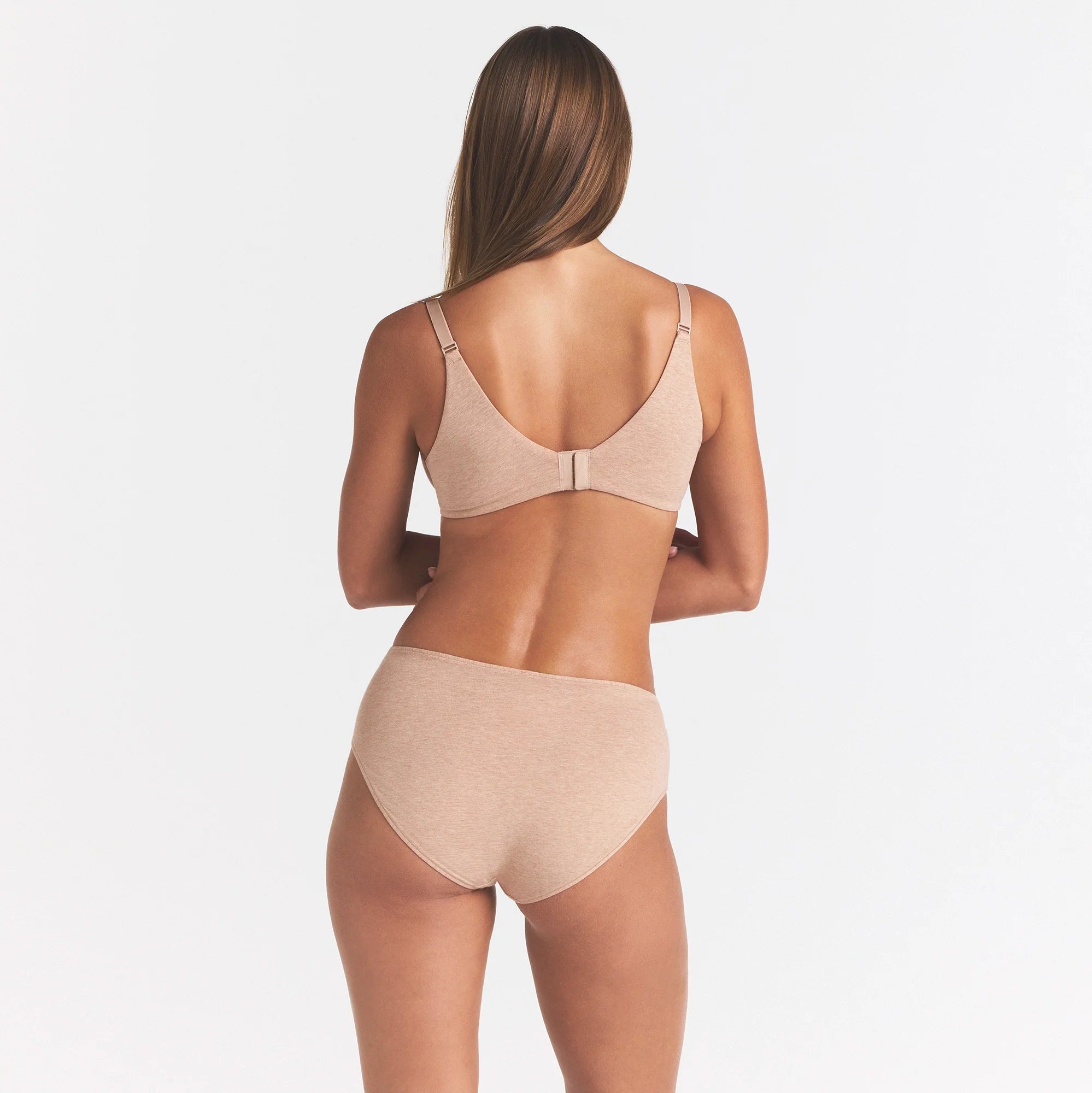 EVERYDAY COTTON FULL COVERAGE BRA | CLAY HEATHER