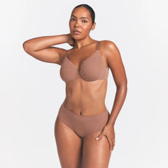 EVERYDAY COTTON FULL COVERAGE BRA | SIENNA HEATHER
