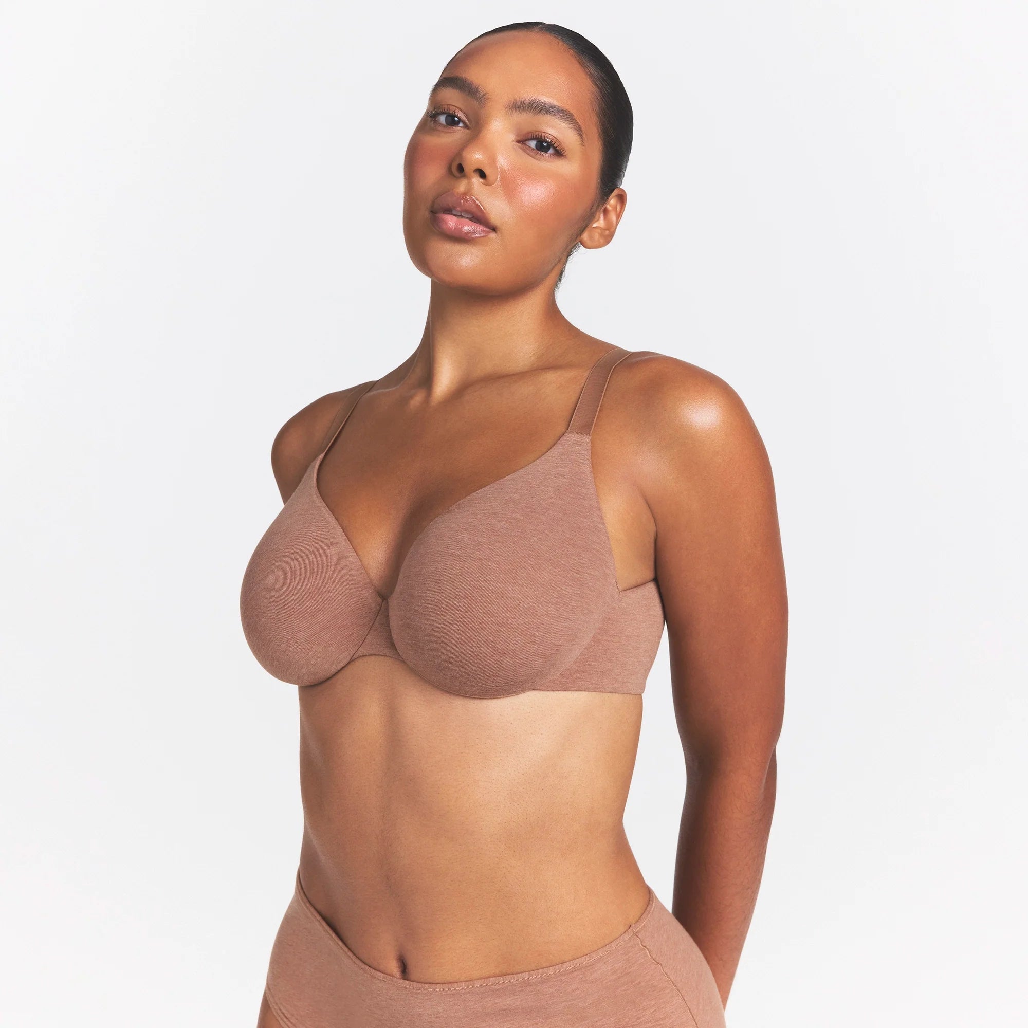 EVERYDAY COTTON FULL COVERAGE BRA | SIENNA HEATHER