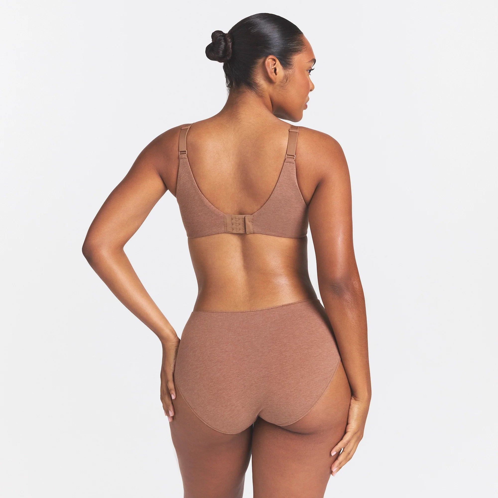 EVERYDAY COTTON FULL COVERAGE BRA | SIENNA HEATHER