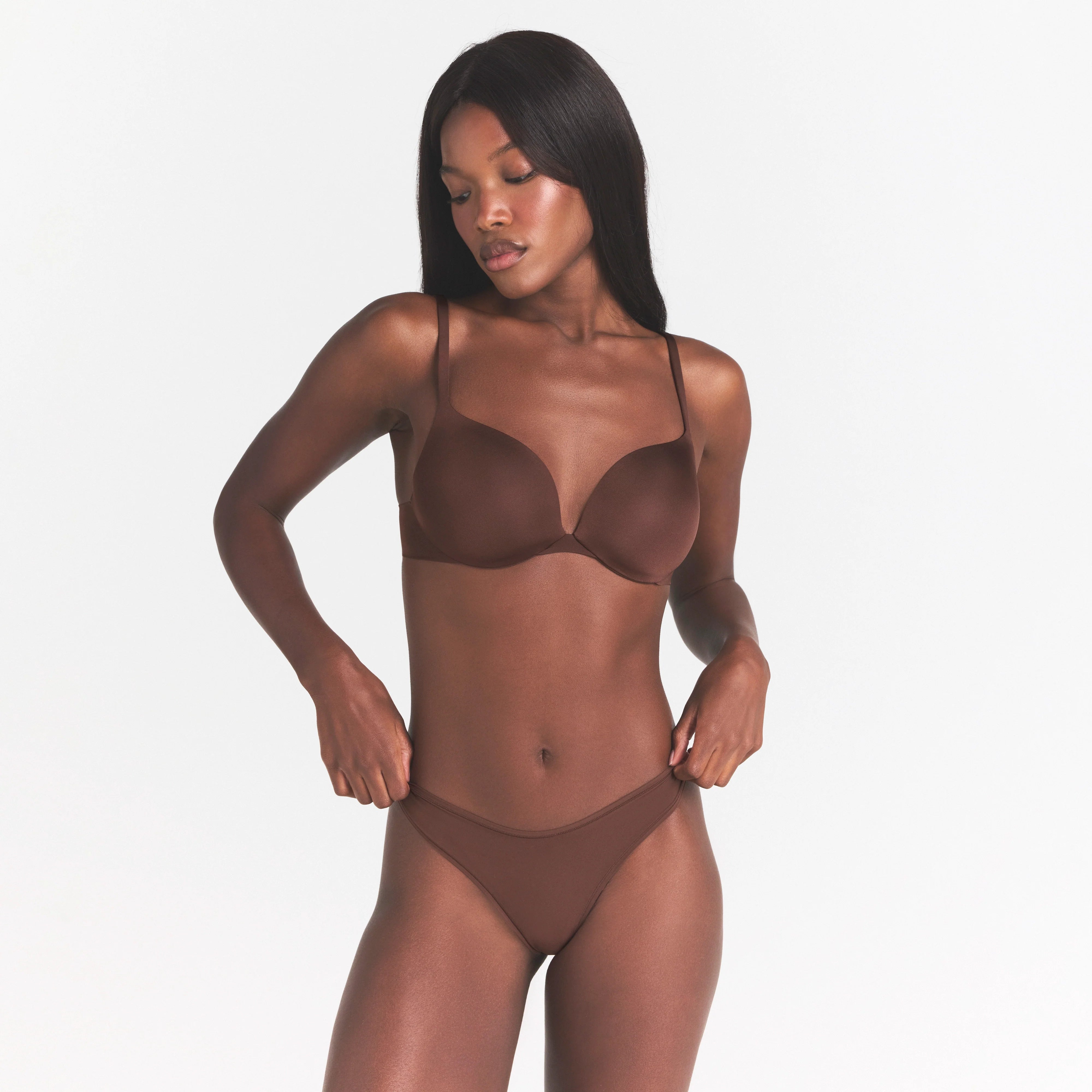 SKIMS ULTIMATE TEARDROP T-SHIRT BRA | COCOA