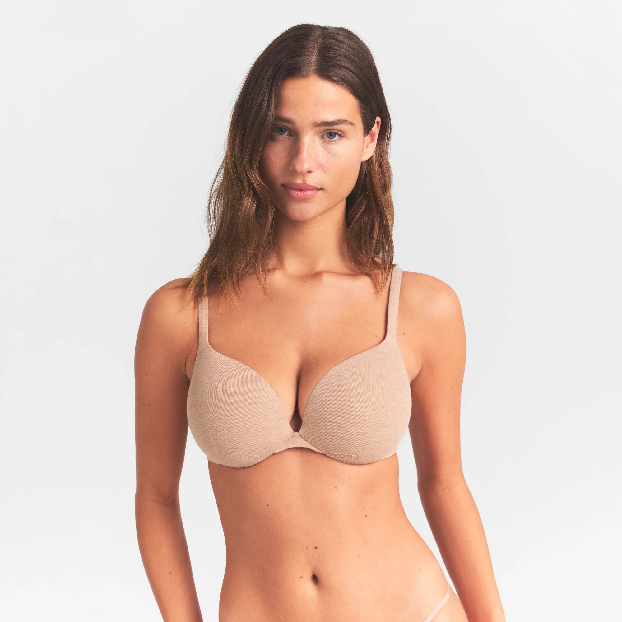 EVERYDAY COTTON ULTIMATE TEARDROP PUSH-UP BRA | CLAY HEATHER