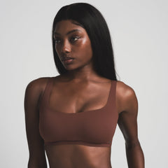 NAKED SCOOP BRALETTE | COCOA