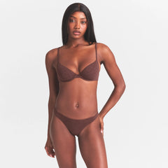 EVERYDAY COTTON UNLINED DEMI BRA | COCOA HEATHER