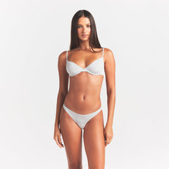 EVERYDAY COTTON UNLINED DEMI BRA | LIGHT HEATHER GREY