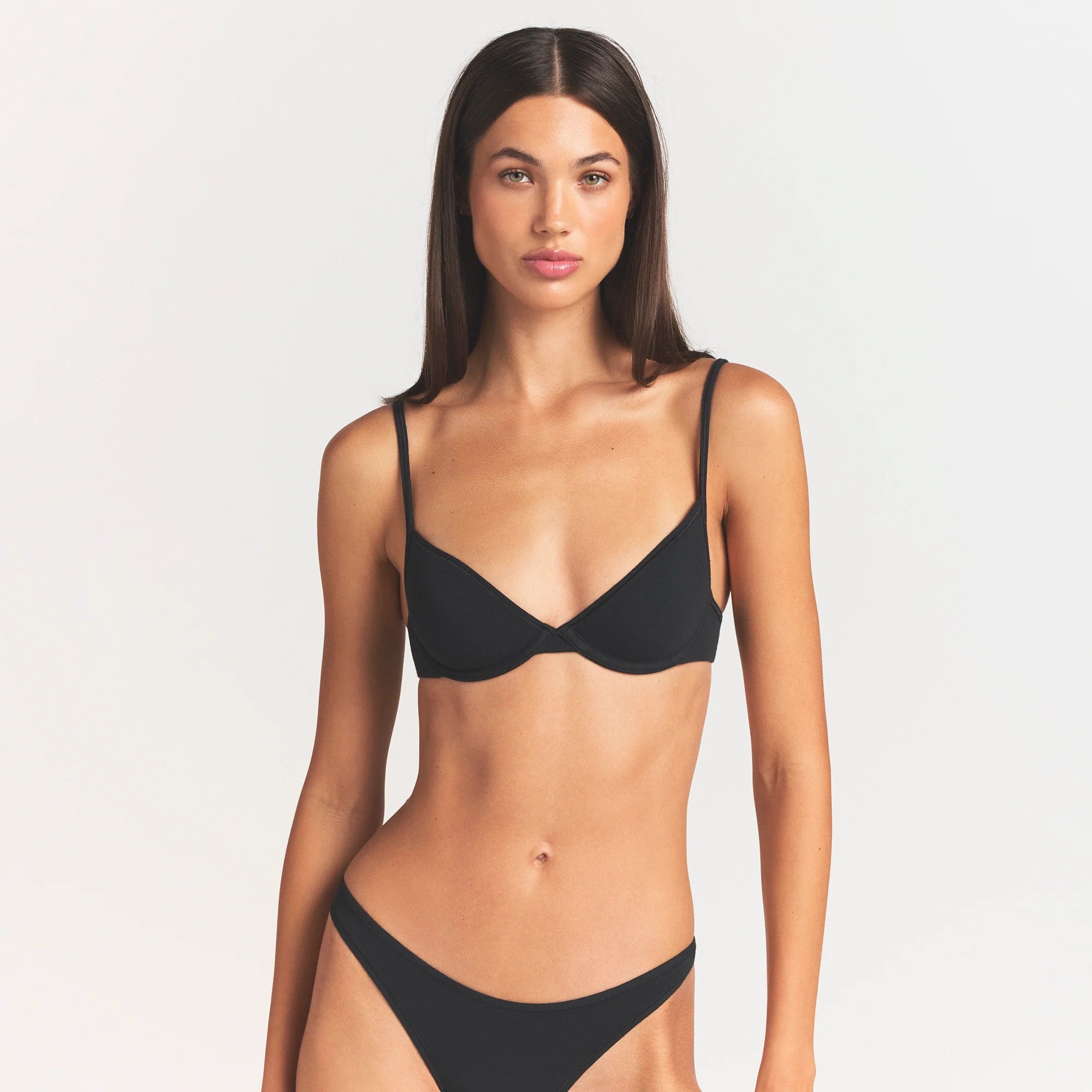 EVERYDAY COTTON UNLINED DEMI BRA | ONYX