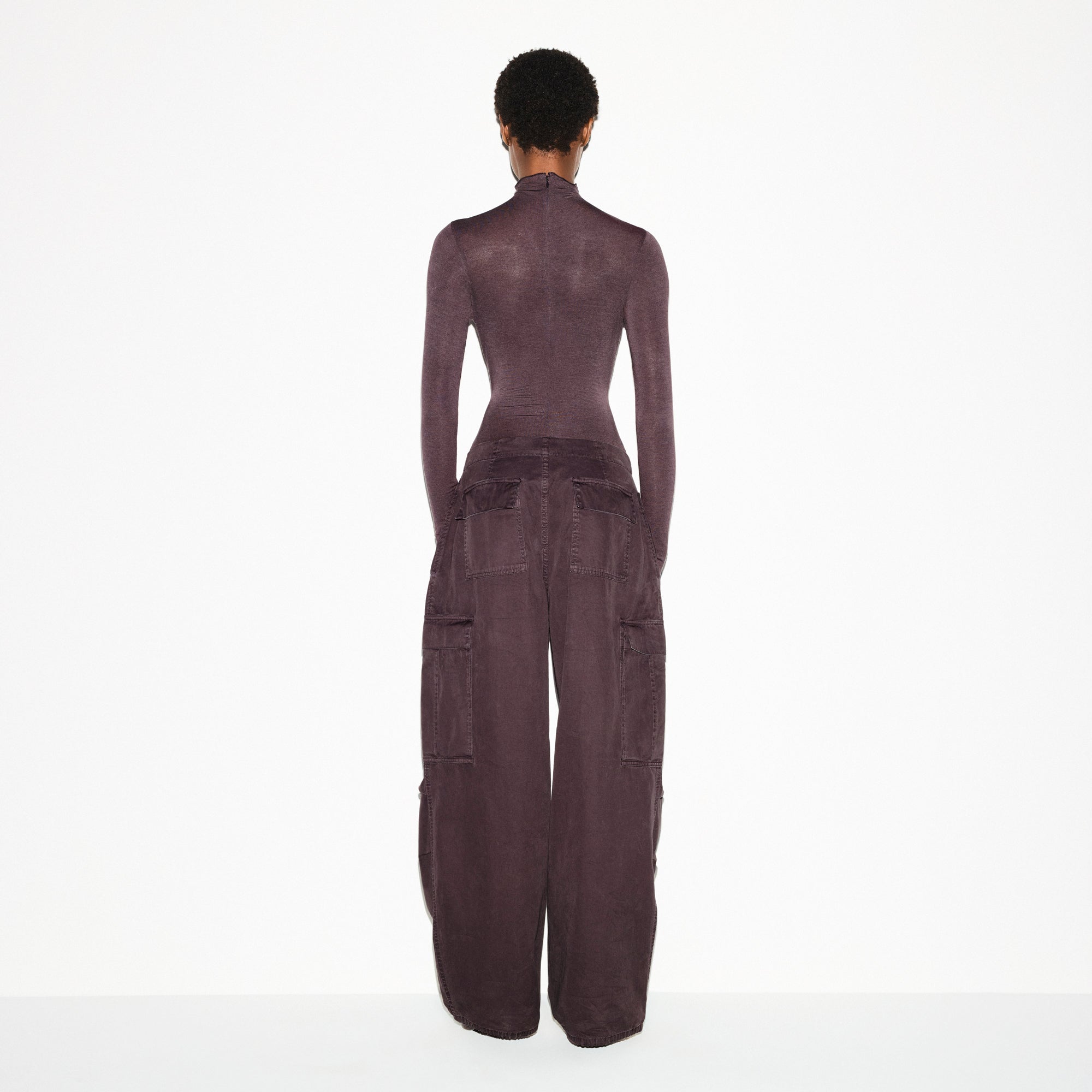 SHEER MODAL LONG SLEEVE TURTLENECK BODYSUIT | PHOENIX