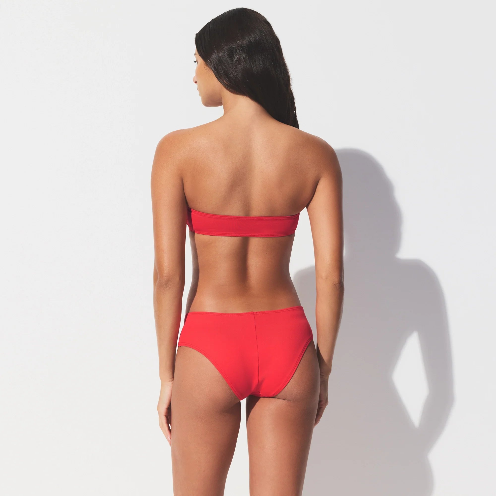 ICONIC SWIM MICRO BANDEAU BIKINI TOP | CARMINE