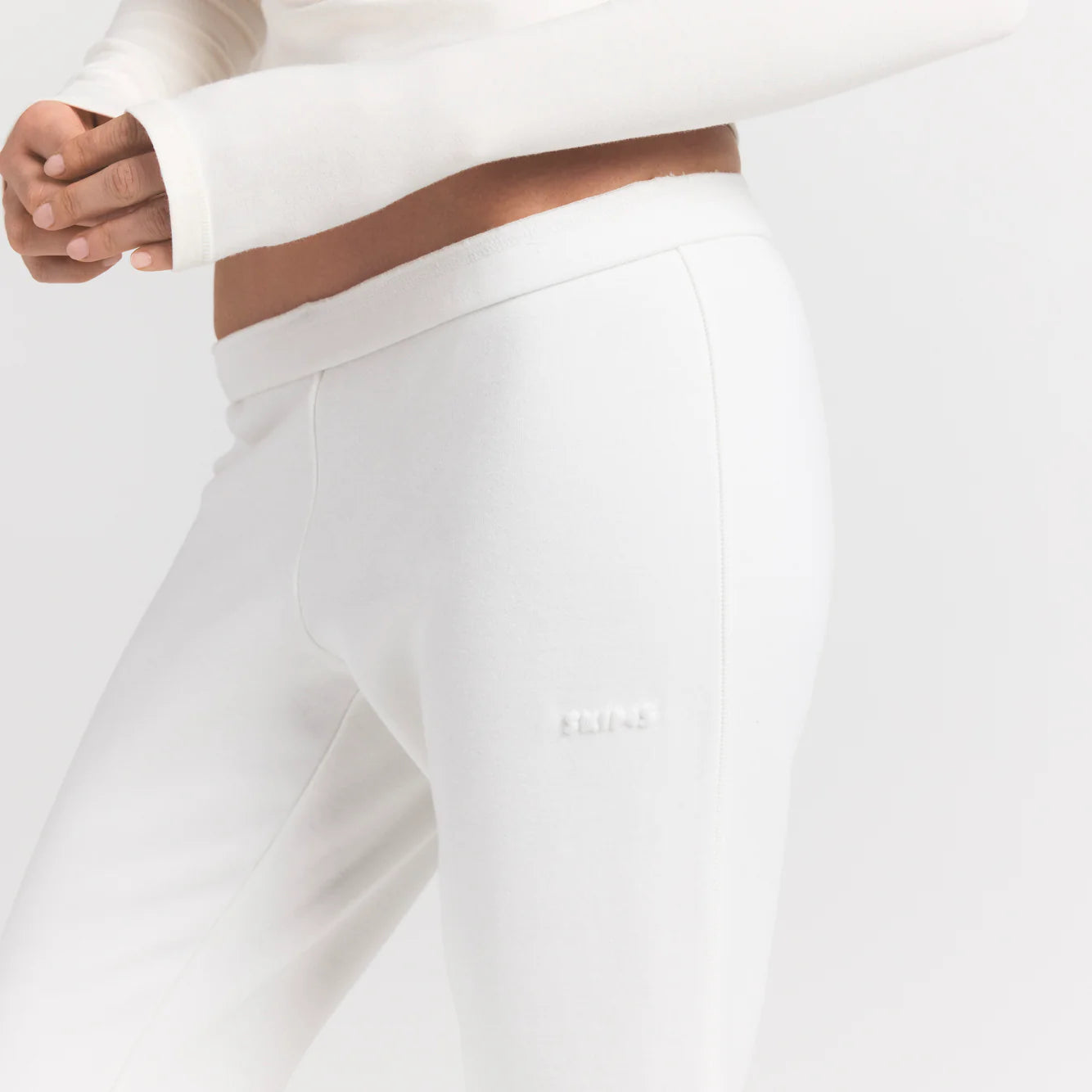 COTTON FLEECE SLIM PANT | MARBLE