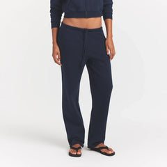 BOYFRIEND FLEECE STRAIGHT LEG PANT | NAVY