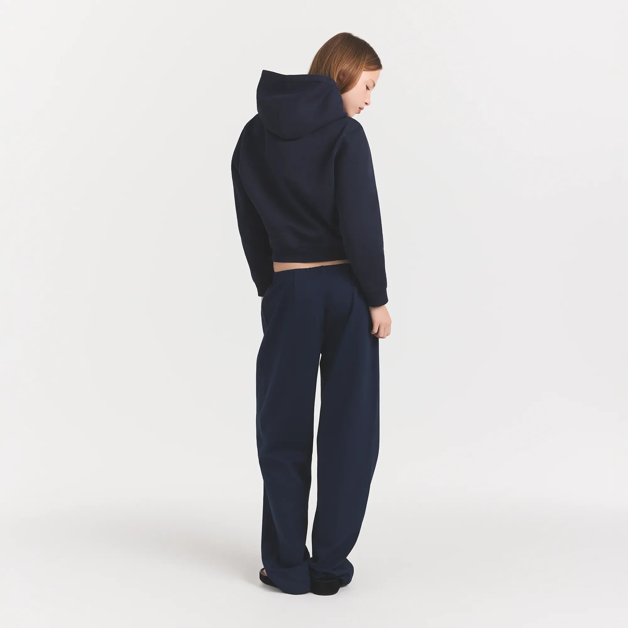 HEAVYWEIGHT CREPE STRAIGHT LEG PANT | NAVY