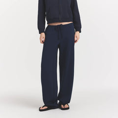 HEAVYWEIGHT CREPE STRAIGHT LEG PANT | NAVY