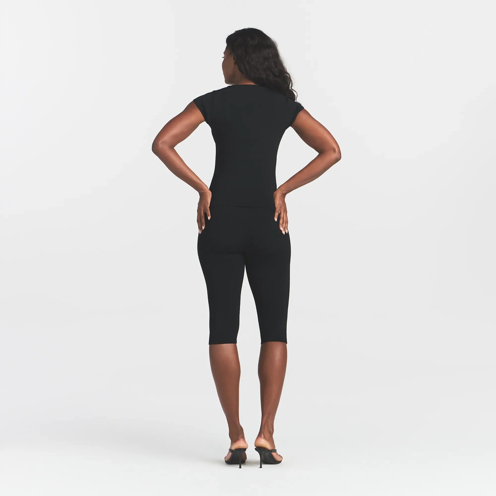 REFINED KNIT CAPRI | OBSIDIAN