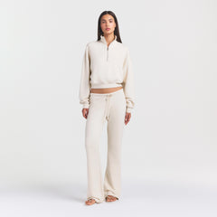 DRAPEY FRENCH TERRY STRAIGHT LEG PANT | BUFF