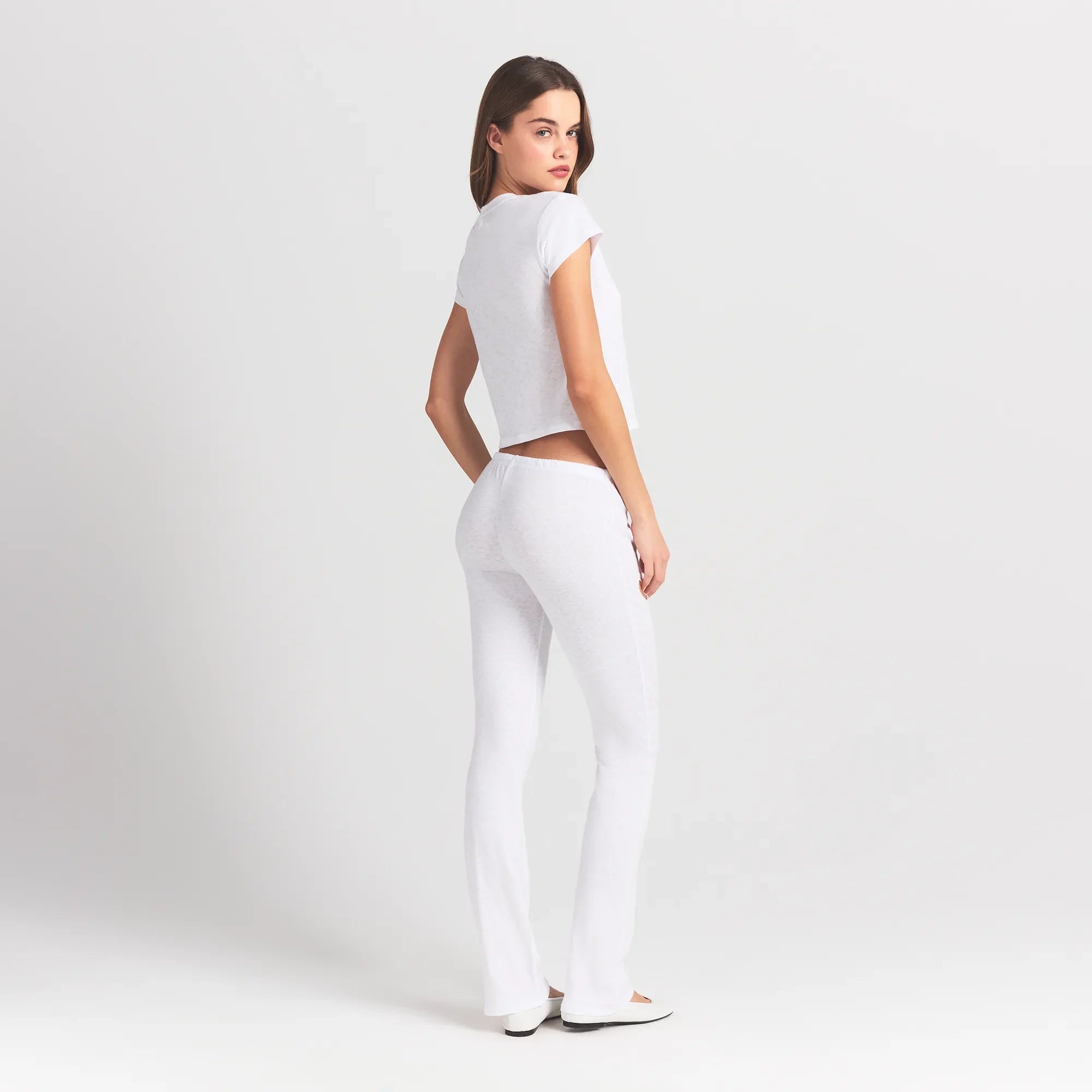 WORN IN JERSEY HEART STRAIGHT LEG PANT | SNOW