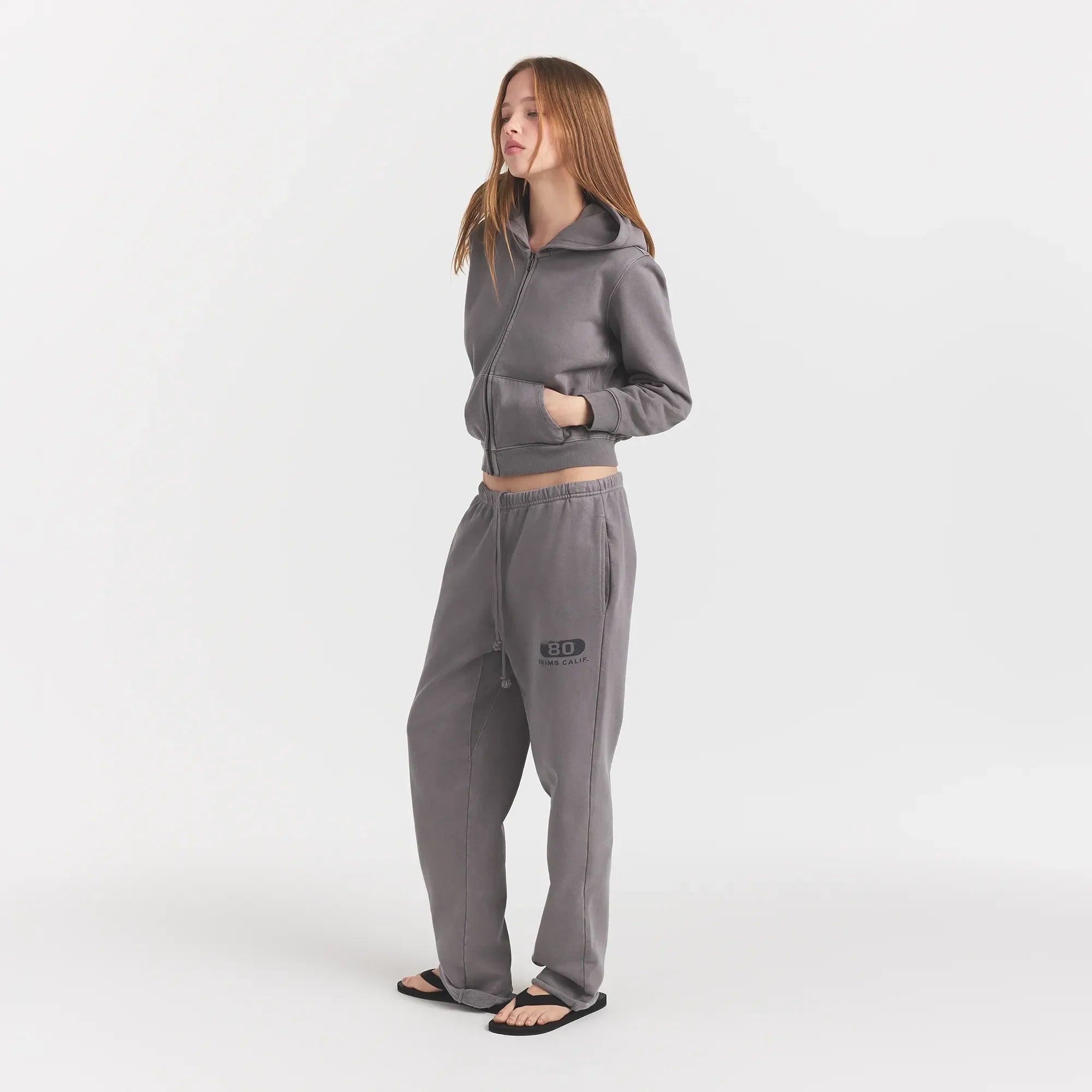 BOYFRIEND FLEECE STRAIGHT LEG PANT | SHADOW EIGHTY SKIMS