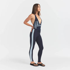 OUTDOOR HIGH-WAISTED LEGGING | NAVY WITH OPAL