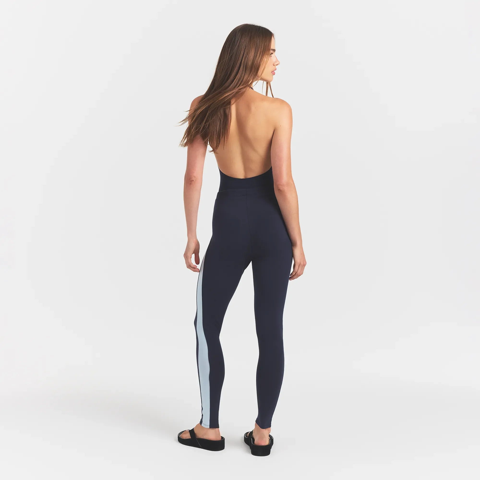 OUTDOOR HIGH-WAISTED LEGGING | NAVY WITH OPAL