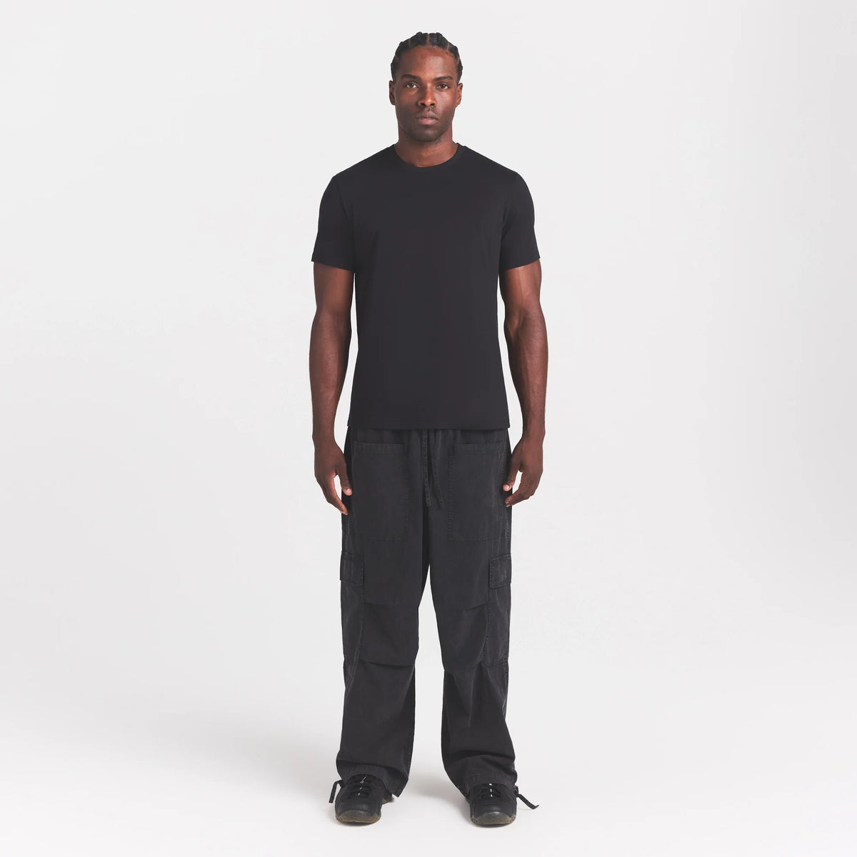 WOVEN MENS CARGO PANT | ONYX
