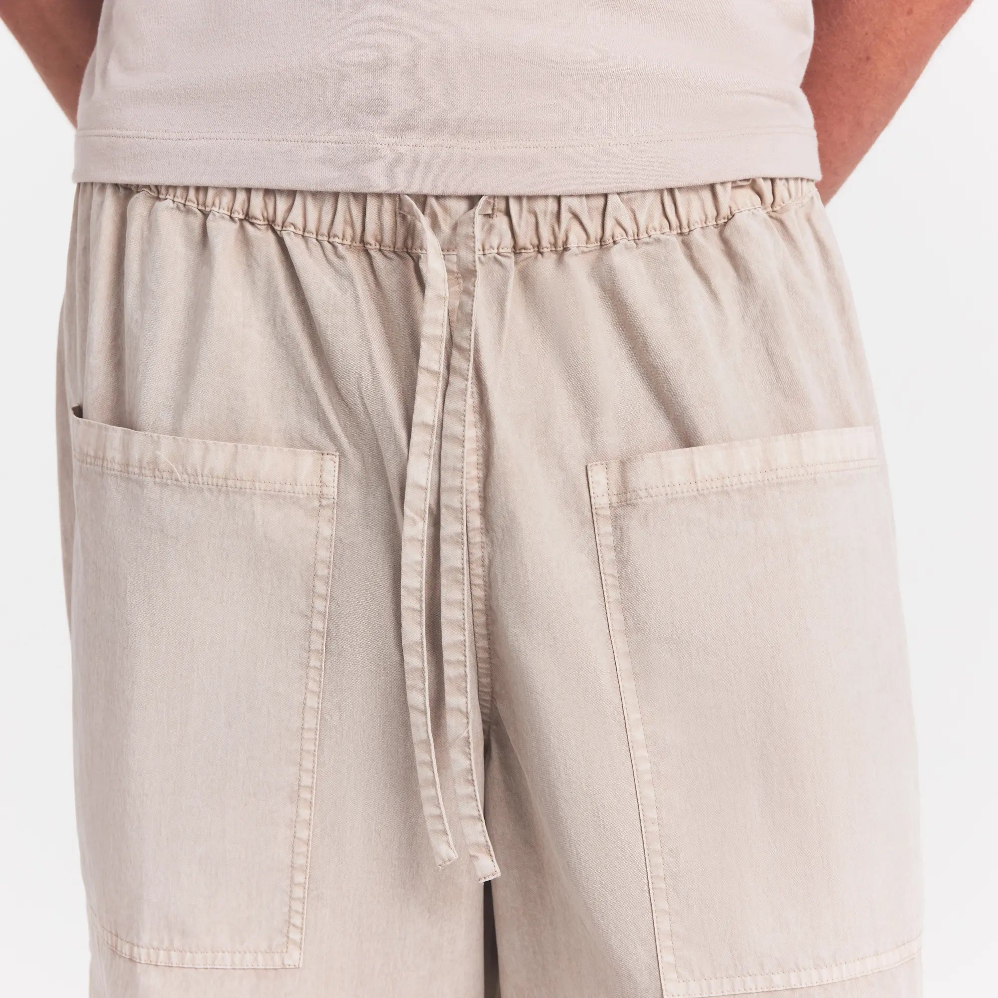 WOVEN MENS CARGO PANT | STONE