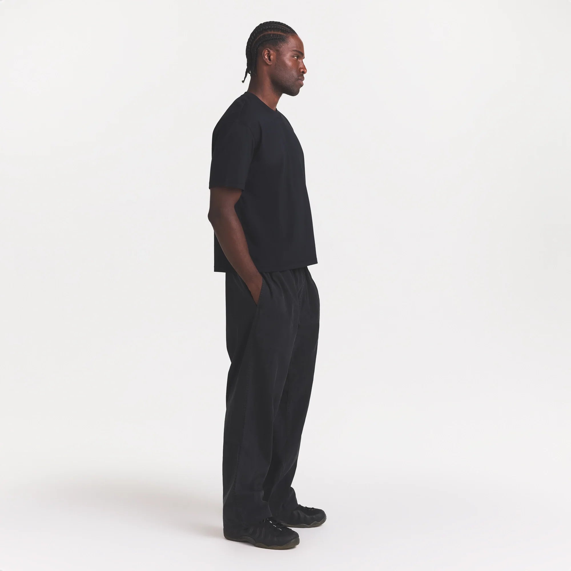 WOVEN MENS PULL-ON PANT | ONYX