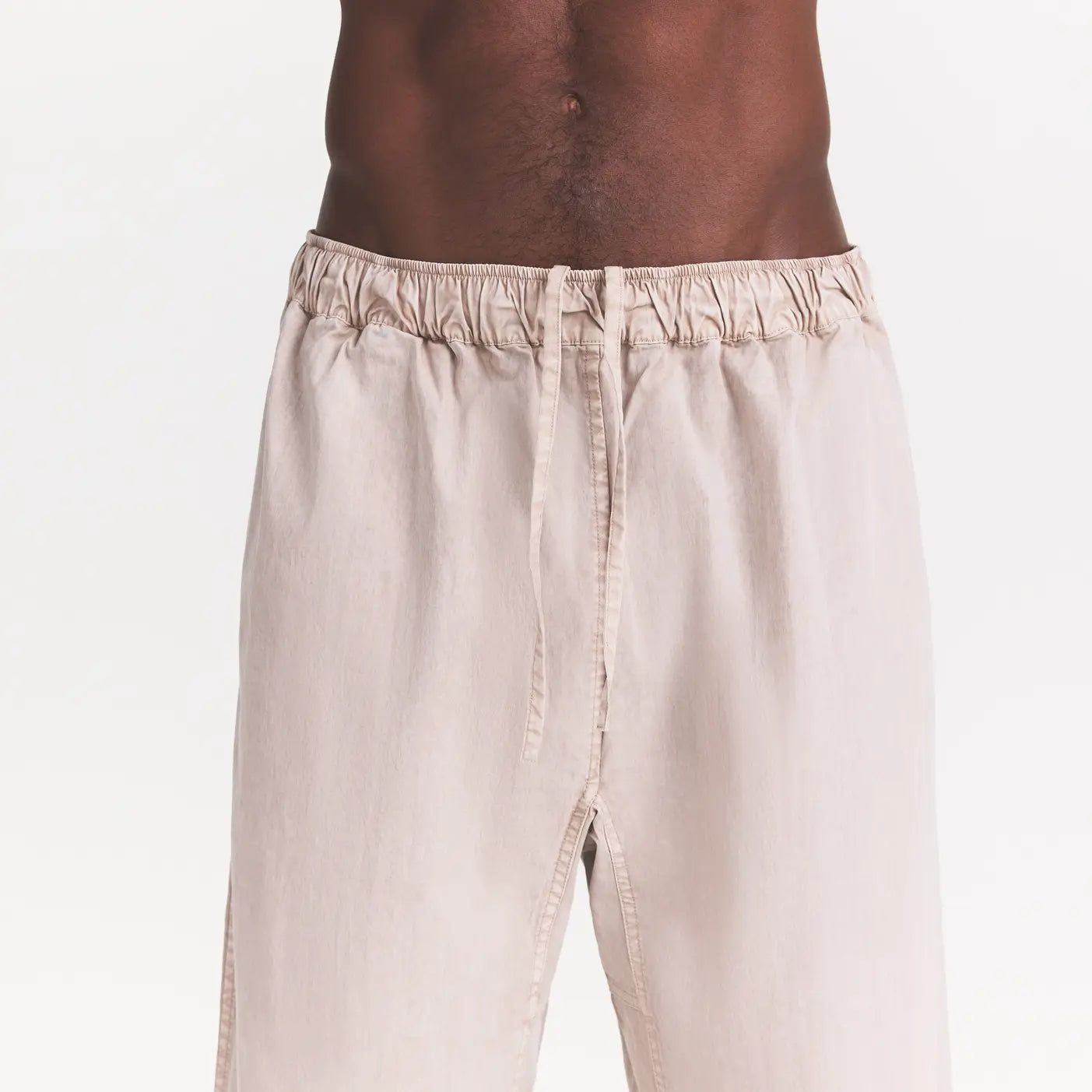 WOVEN MENS PULL-ON PANT | STONE