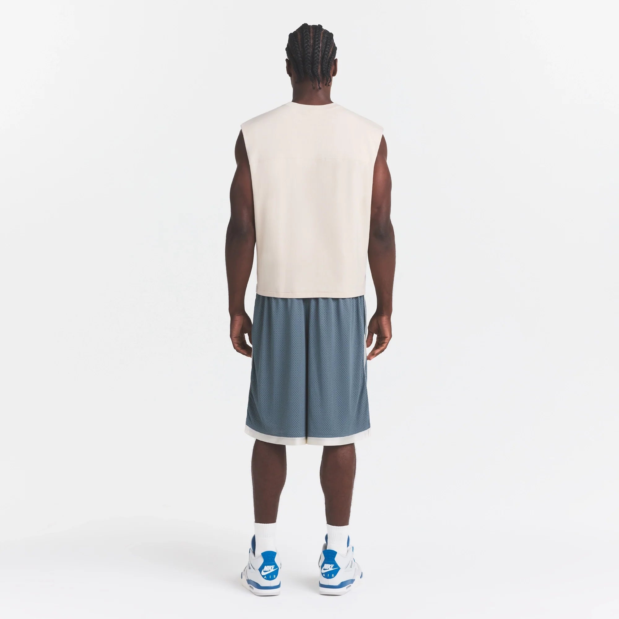 MESH APPAREL MENS LONG SHORT | ZIRCON