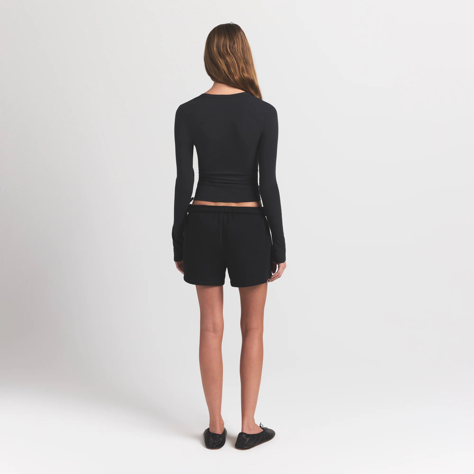 COTTON FLEECE CLASSIC SHORT | ONYX