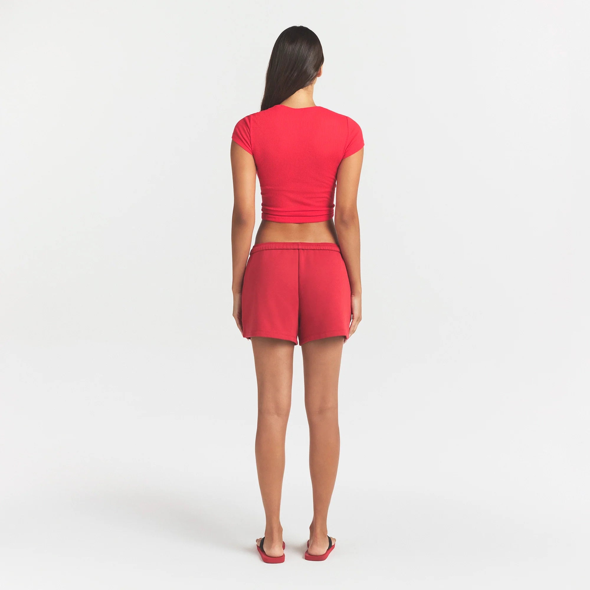 COTTON FLEECE CLASSIC SHORT | WASHED RED