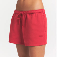 COTTON FLEECE CLASSIC SHORT | WASHED RED