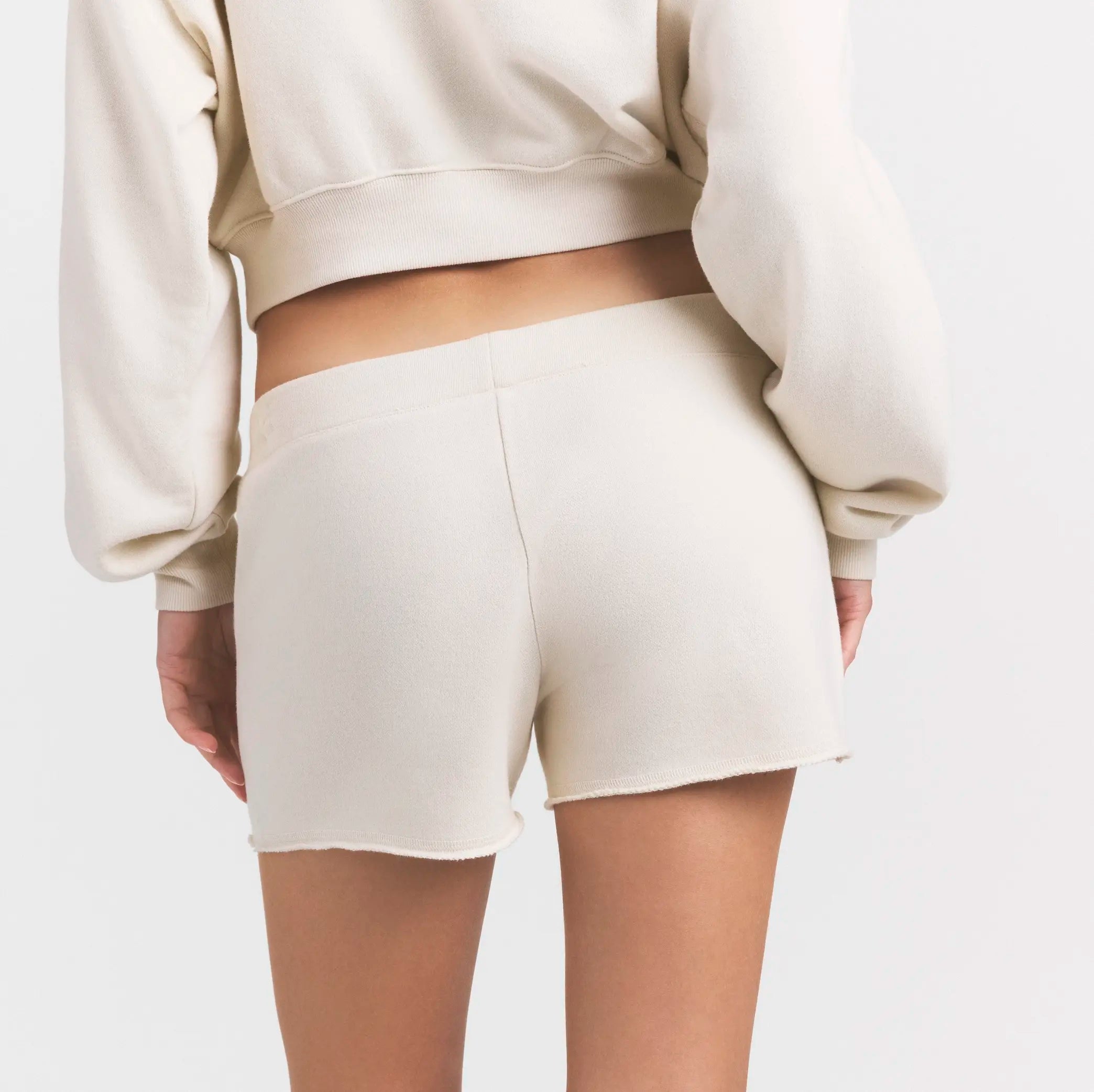 DRAPEY FRENCH TERRY SHORT | BUFF