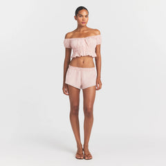 POPLIN APPAREL SHORT | DUSTY PINK