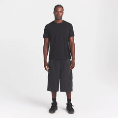 WOVEN MENS RELAXED CARGO SHORT | ONYX