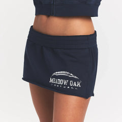 BOYFRIEND FLEECE MINI SKIRT | NAVY MEADOW OAK