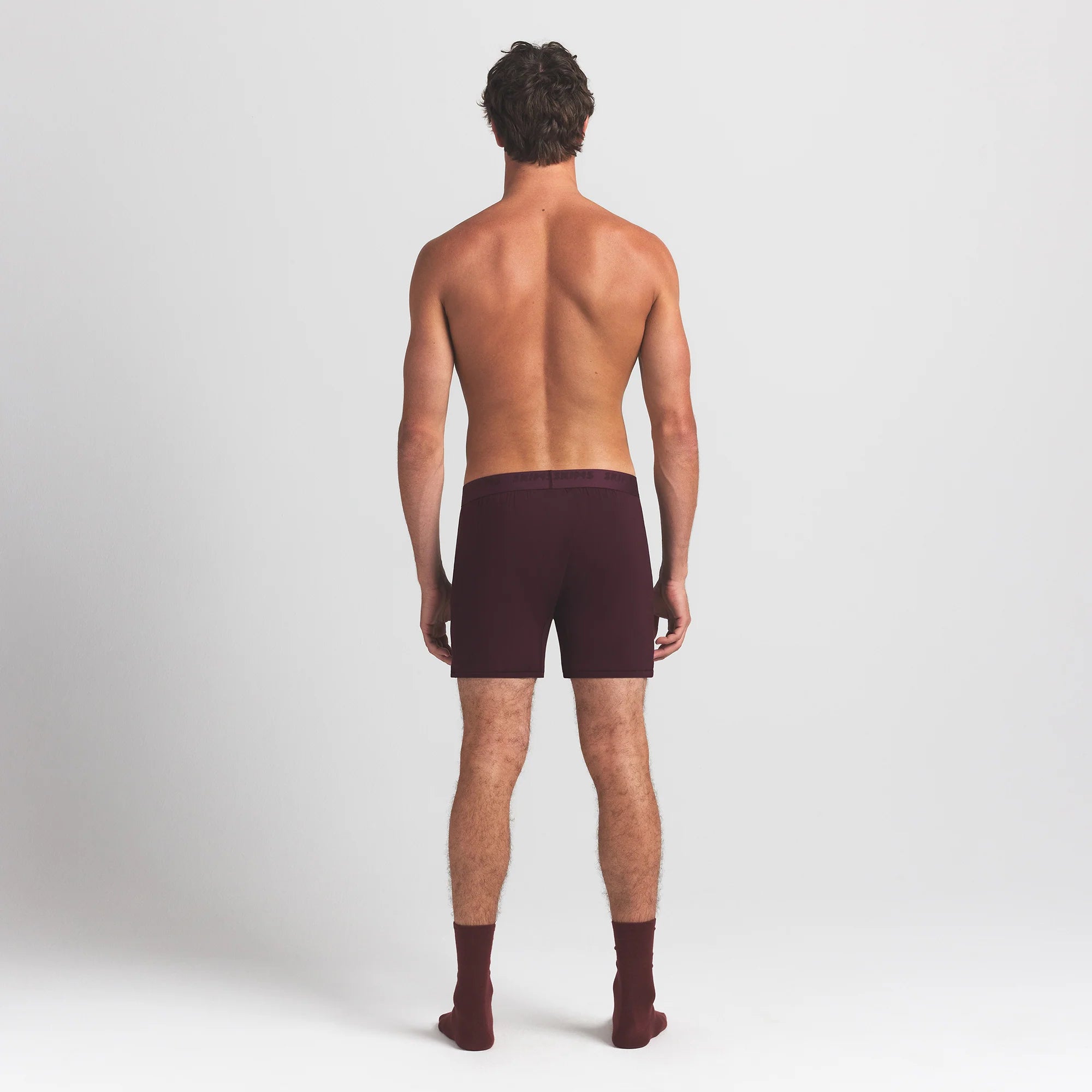SKIMS STRETCH MENS KNIT BOXER | CURRANT