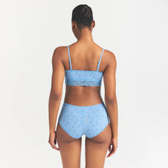 LIGHTWEIGHT COTTON LACE BOY SHORT | SURF DAINTY FLORAL PRINT