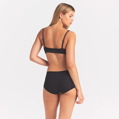 LIGHTWEIGHT COTTON POINTELLE LACE BOY SHORT | SOOT TONAL