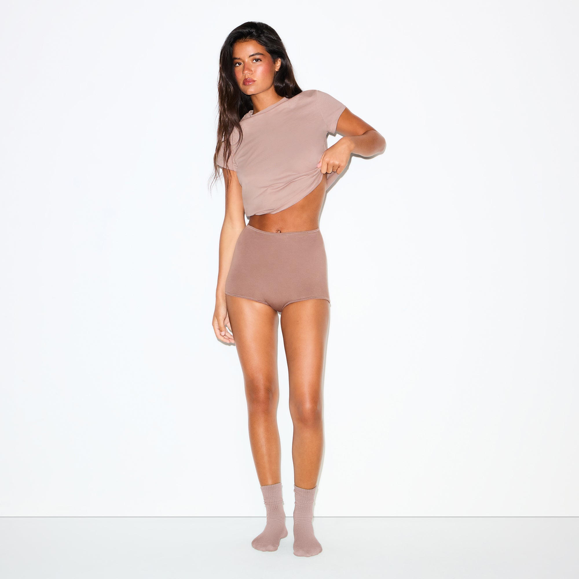 PERIOD PANTIES BOY SHORT | UMBER