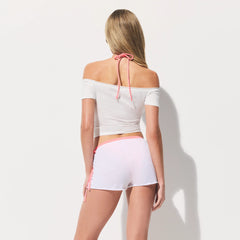 SWIM COVER-UPS COTTON SHORT | SNOW