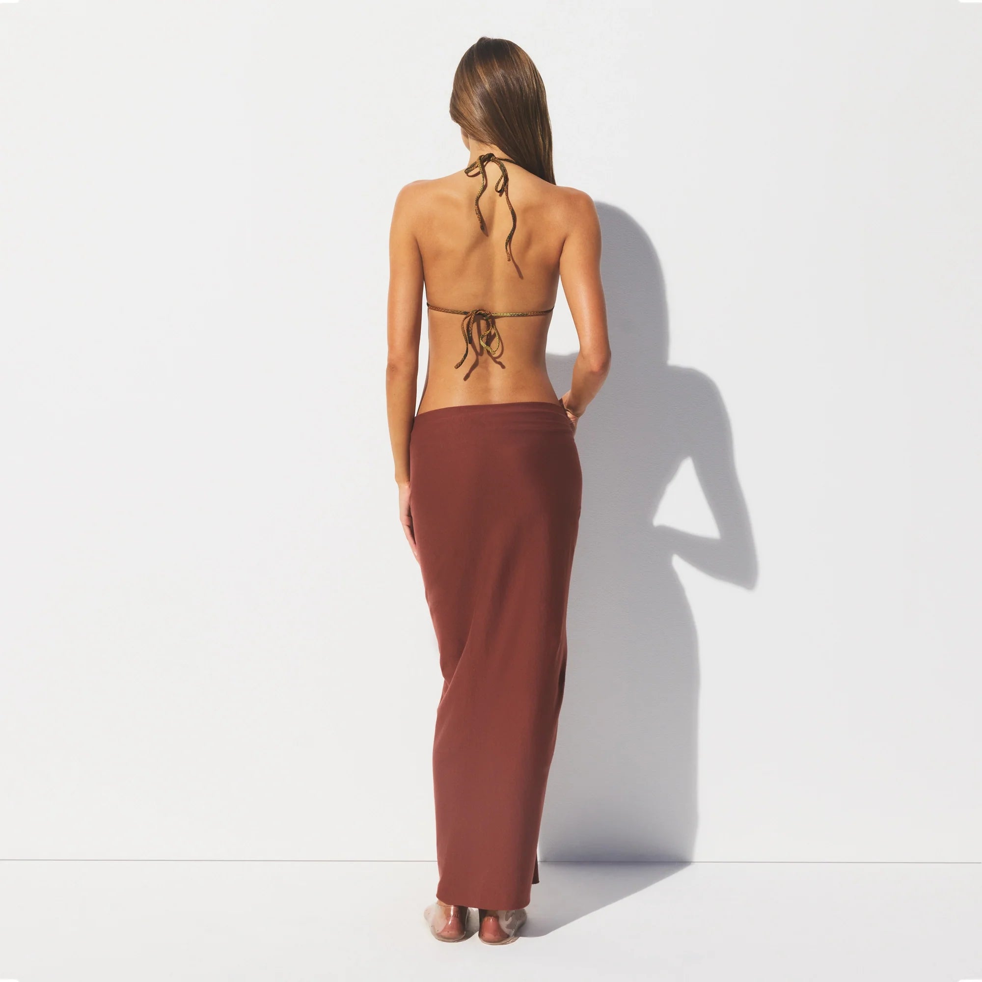SWIM COVER-UPS COTTON TIE SARONG | HENNA
