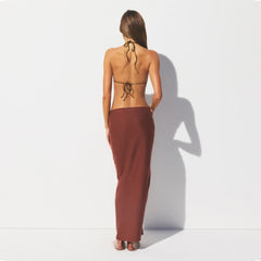 SWIM COVER-UPS COTTON TIE SARONG | HENNA
